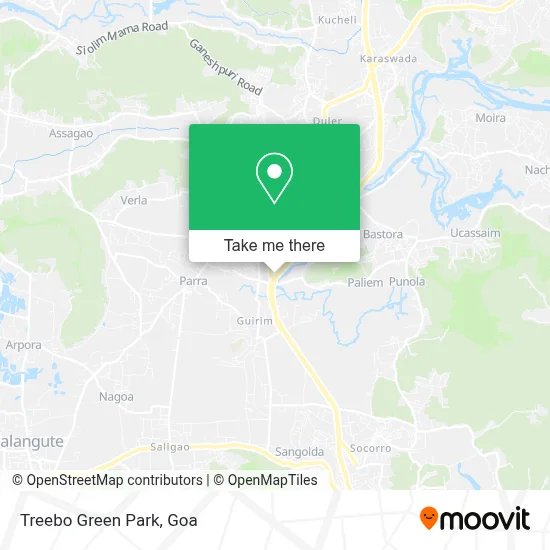 Treebo Green Park map