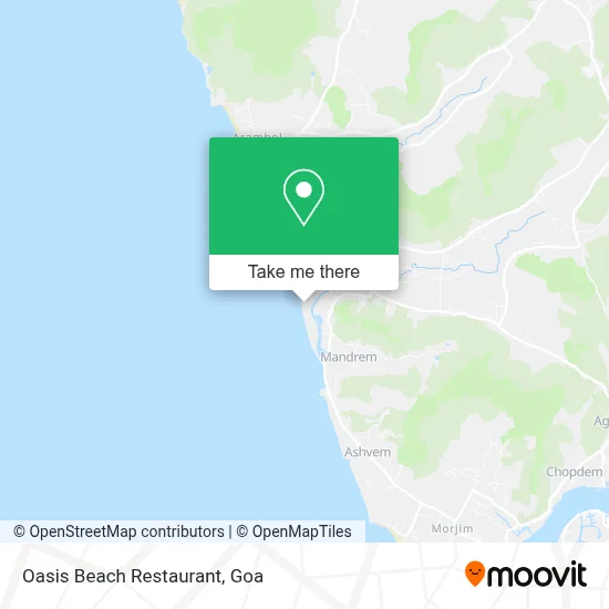 Oasis Beach Restaurant map