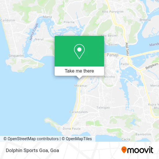Dolphin Sports Goa map