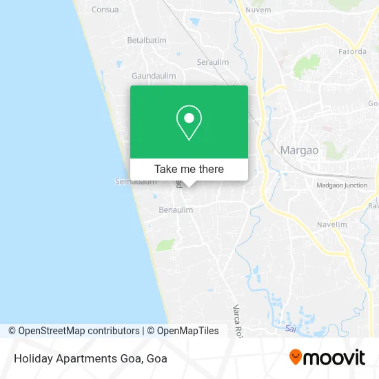 Holiday Apartments Goa map