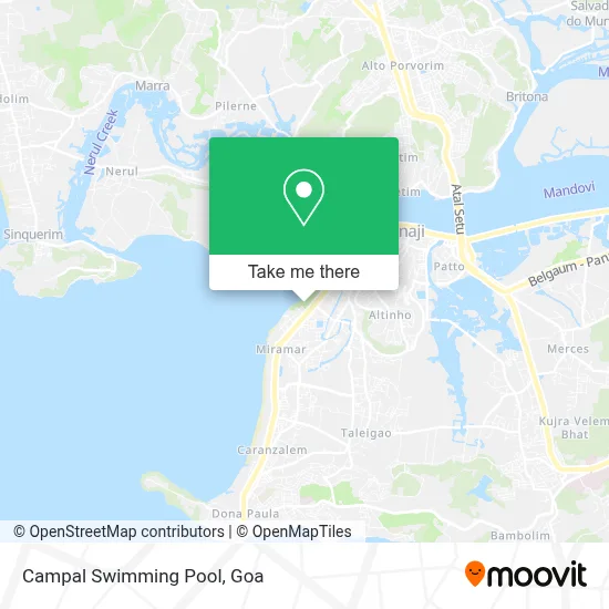 Campal Swimming Pool map