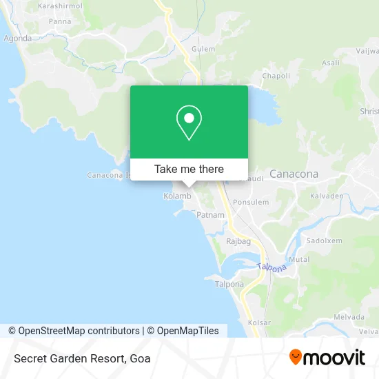 Secret Garden Resort map