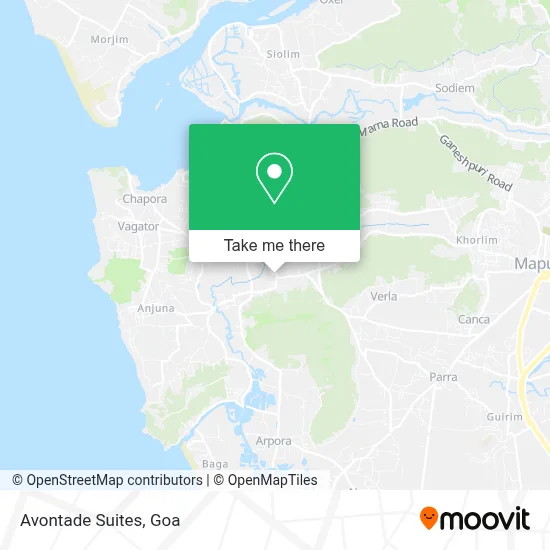 Avontade Suites map
