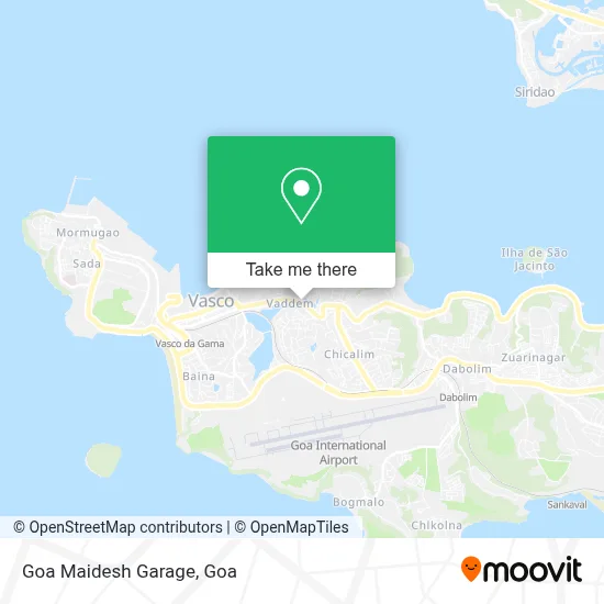 Goa Maidesh Garage map