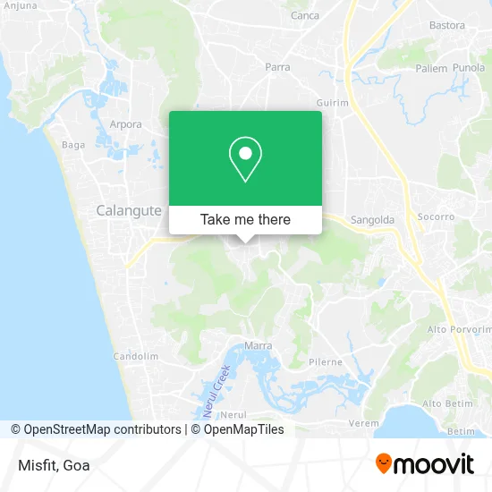 Misfit map