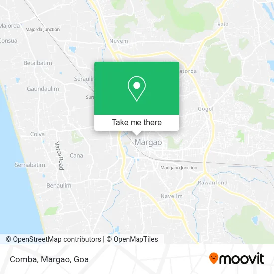 Comba, Margao map