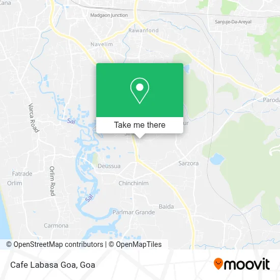 Cafe Labasa Goa map