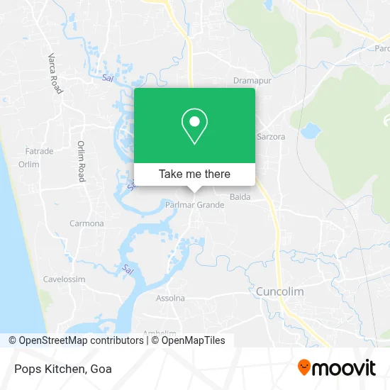 Pops Kitchen map