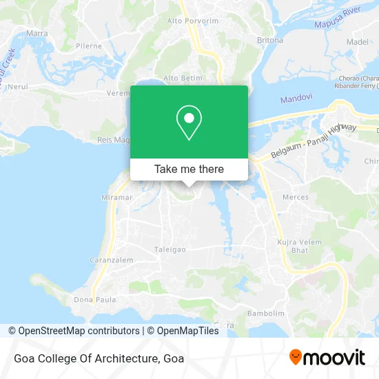 Goa College Of Architecture map