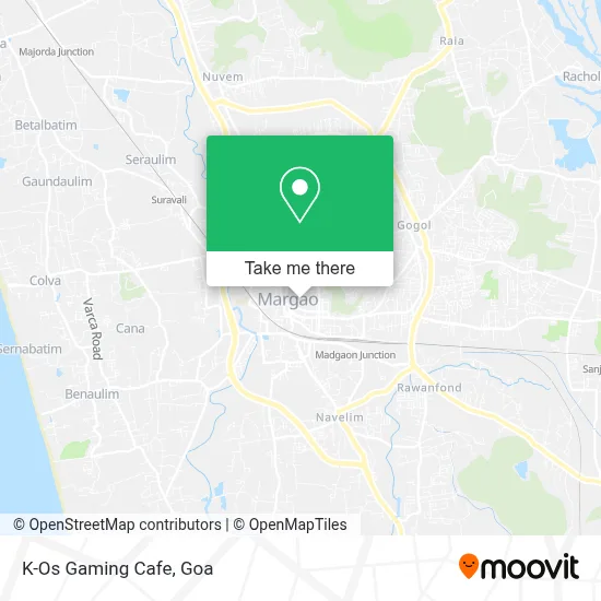 K-Os Gaming Cafe map
