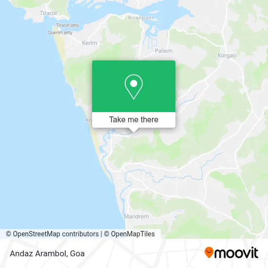 Andaz Arambol map