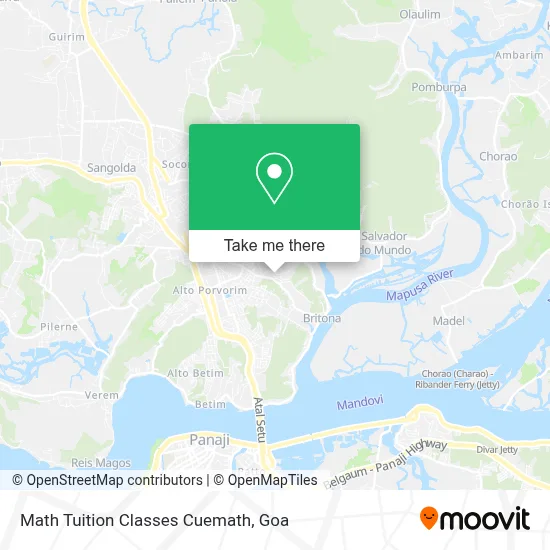 Math Tuition Classes Cuemath map