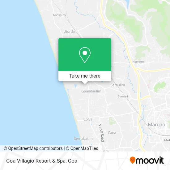 Goa Villagio Resort & Spa map