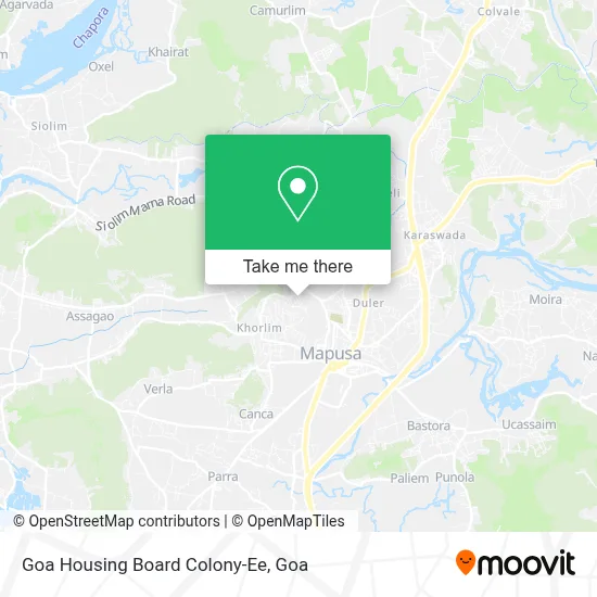 Goa Housing Board Colony-Ee map