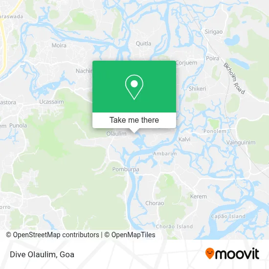 Dive Olaulim map