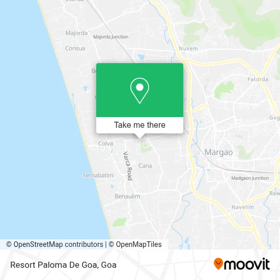 Resort Paloma De Goa map