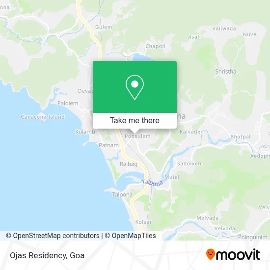 Ojas Residency map