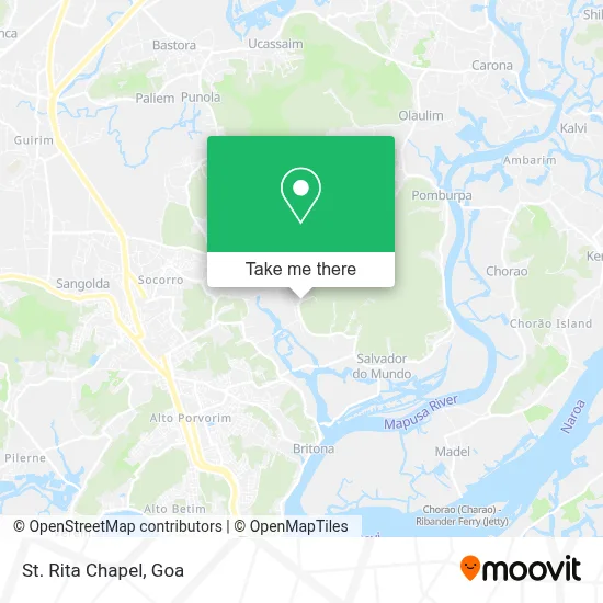 St. Rita Chapel map