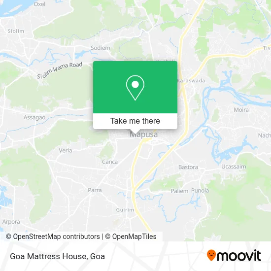 Goa Mattress House map