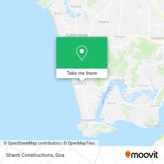 Shanti Constructions map