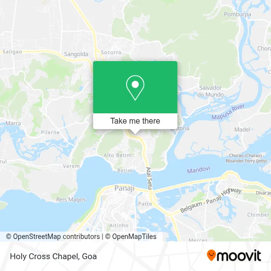 Holy Cross Chapel map