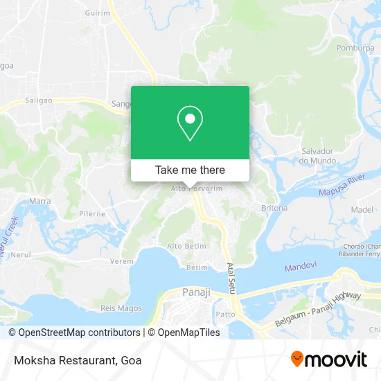 Moksha Restaurant map