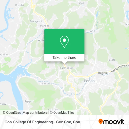 Goa College Of Engineering - Gec Goa map