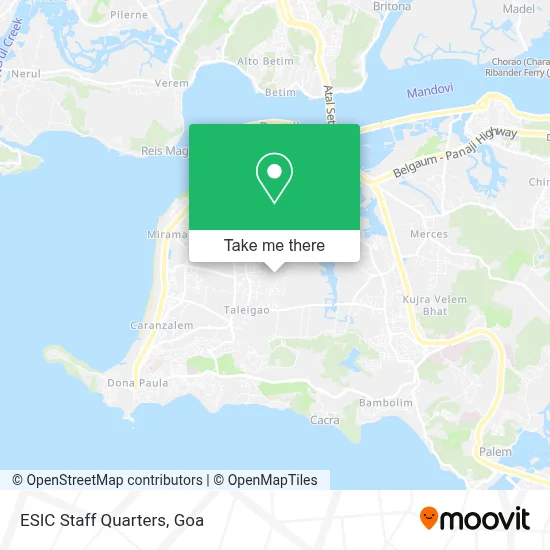 Esic Staff Quarters map