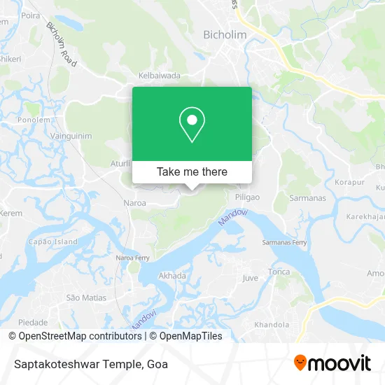 Saptakoteshwar Temple map
