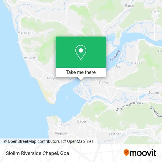 Siolim Riverside Chapel map