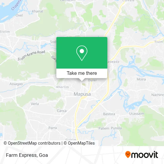 Farm Express map