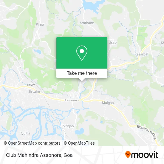 Club Mahindra Assonora map