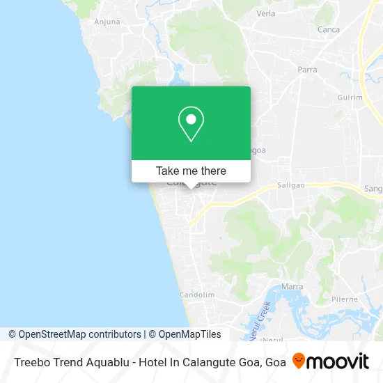 Treebo Trend Aquablu - Hotel In Calangute Goa map