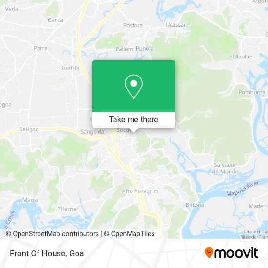 Front Of House map