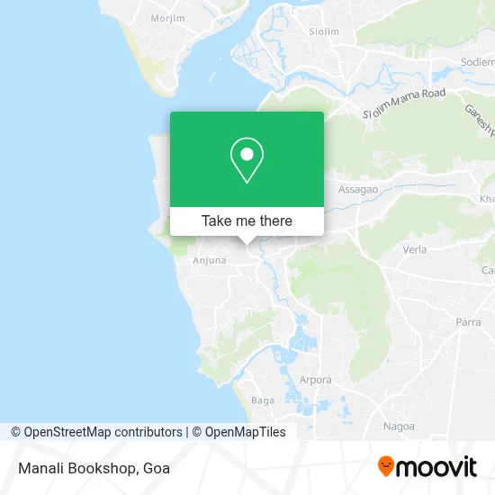 Manali Bookshop map