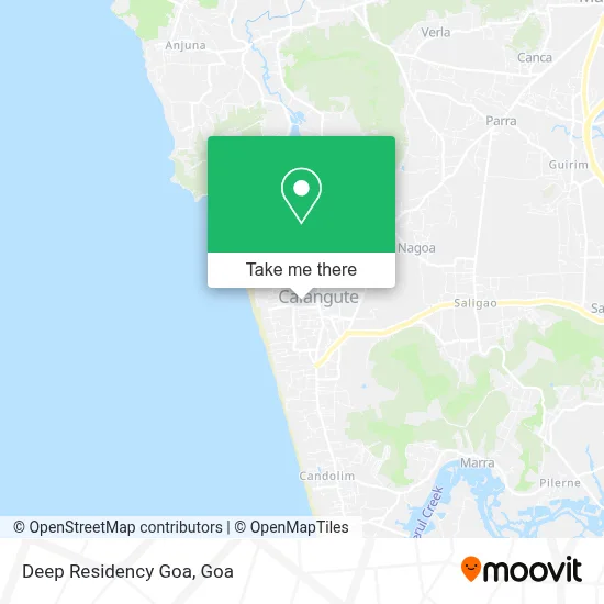 Deep Residency Goa map