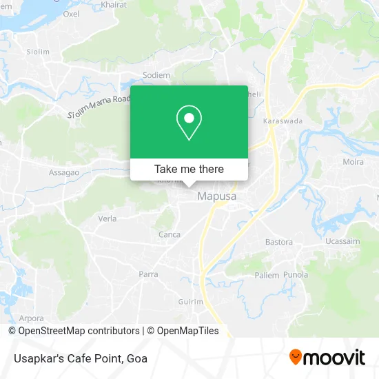 Usapkar's Cafe Point map