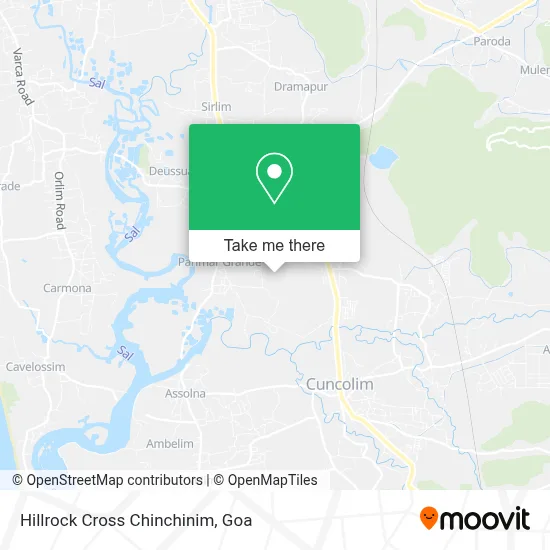 Hillrock Cross Chinchinim map