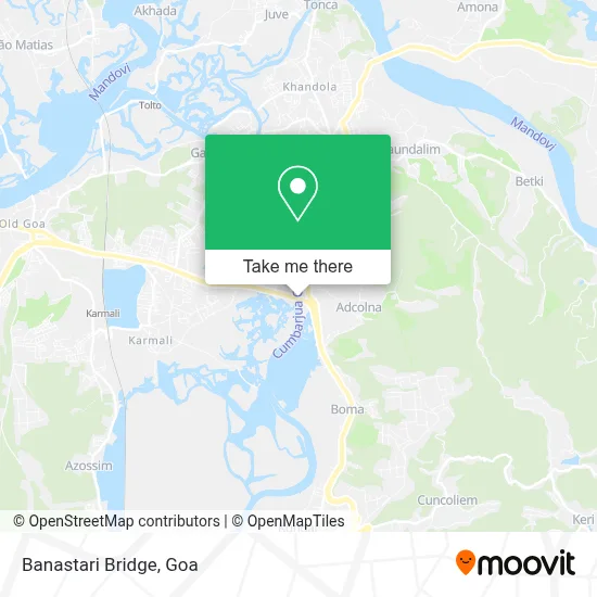 Banastari Bridge map