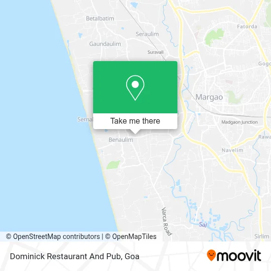 Dominick Restaurant And Pub map