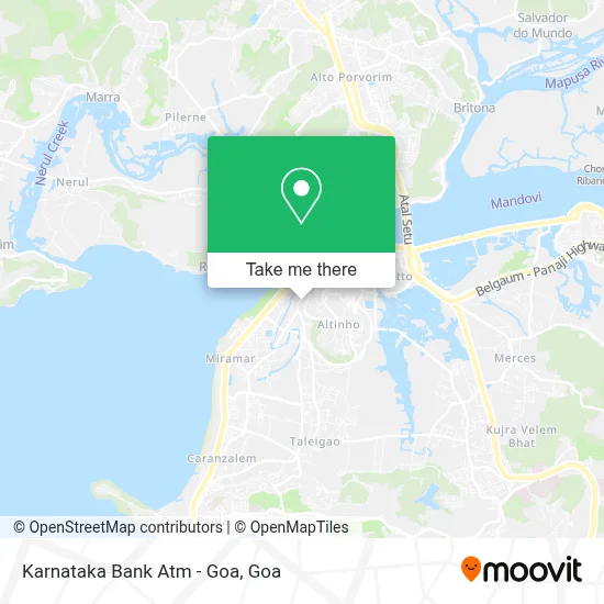 Karnataka Bank Atm - Goa map
