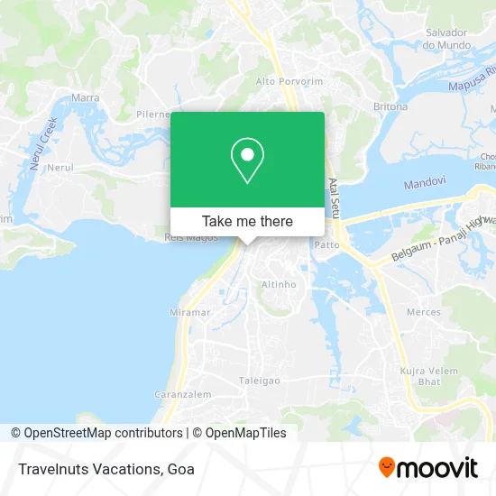 Travelnuts Vacations map