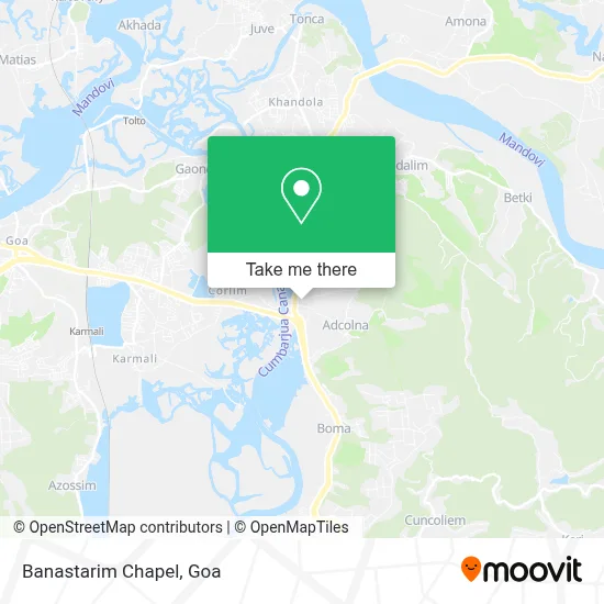 Banastarim Chapel map
