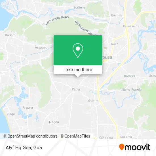 Alyf Hq Goa map