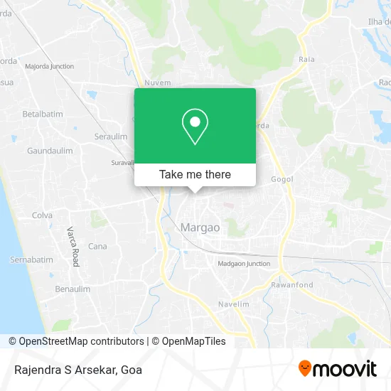 Rajendra S Arsekar map