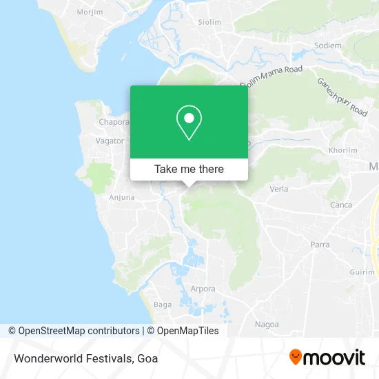 Wonderworld Festivals map