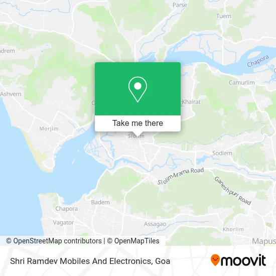 Shri Ramdev Mobiles And Electronics map