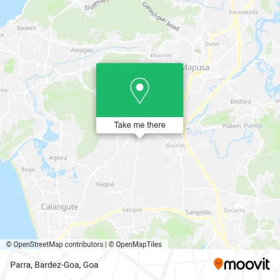 Parra, Bardez-Goa map