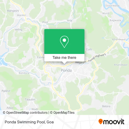 Ponda Swimming Pool map