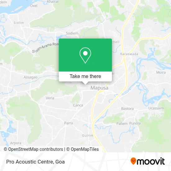 Pro Acoustic Centre map